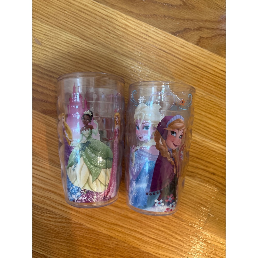 Disney Princess Frozen Tervis Tumbler Set Elsa Anna Tiana Ariel 10oz Insulated